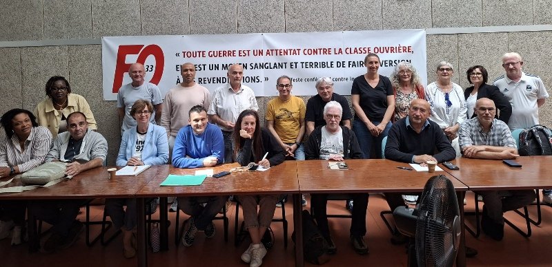 UD_FO_33's tweet photo. Assemblée générale des adhérents FO 33 de l'action sociale.
Rapports adoptés  et instances élues à l'unanimité. Les camarades déterminés à combattre les budgets de guerre et d'austérité, à défendre les services de la protection de l'enfance et leurs salariés https://t.co/9kAhTxp23x
