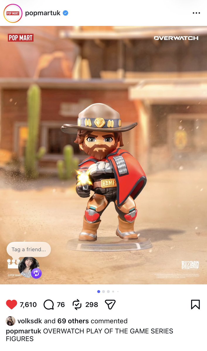 bunnimoniOW's tweet photo. by the way, they’re finally releasing the overwatch pop mart figures in the uk on friday!!! https://t.co/LV7m3C6wy0