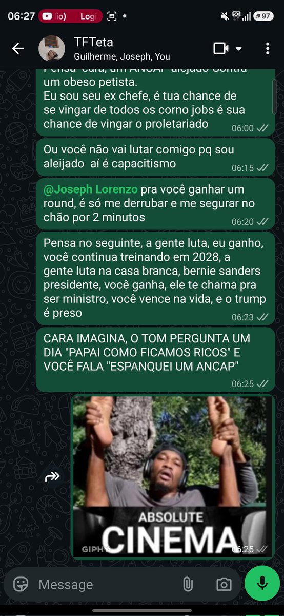 Matheusmabo's tweet photo. @TheWormLumbriga todo petista é cagão assim?
@moicanoufc 
@tandy_sfc 
@Sovietico_MMA https://t.co/e4ZujdurQu