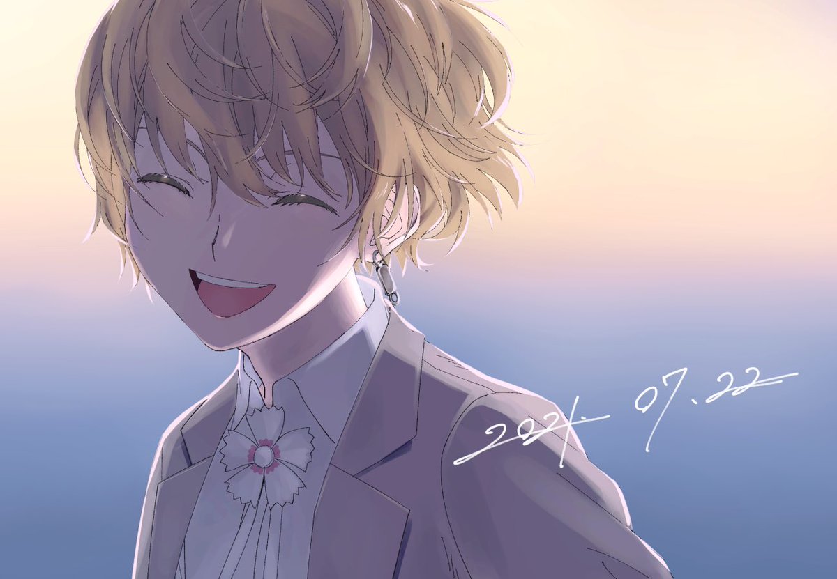 tns4b's tweet photo. 初めてのお誕生日でお祝いした時の絵
#カリギュラ10周年ファンアート https://t.co/HvQujDyD0b