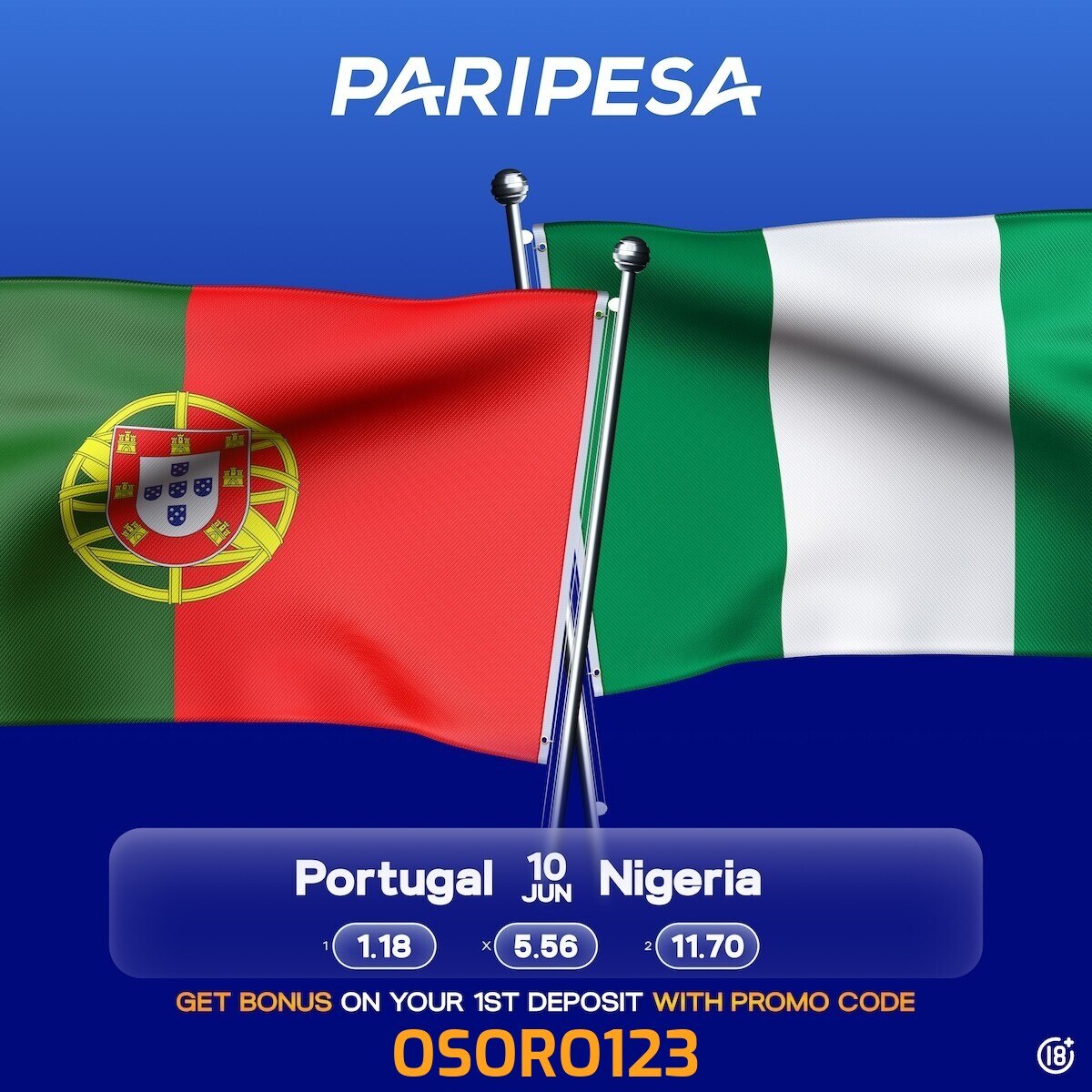 ANALYSTRONNY's tweet photo. Register on Paripesa as we aim to win high Today with boosted odds🔥🔥🔥.LETS GO❗❗ (WORLD CUP STARTS TOMMORROW🔥✅)

*Telegram channel* ,,,join here👉https://t.co/KixHWHfyxH

**REGISTER HERE* 👉https://t.co/hheg7TeGOL

 PROMOCODE FOR BONUS👉Osoro123 https://t.co/bLnroRp2G5