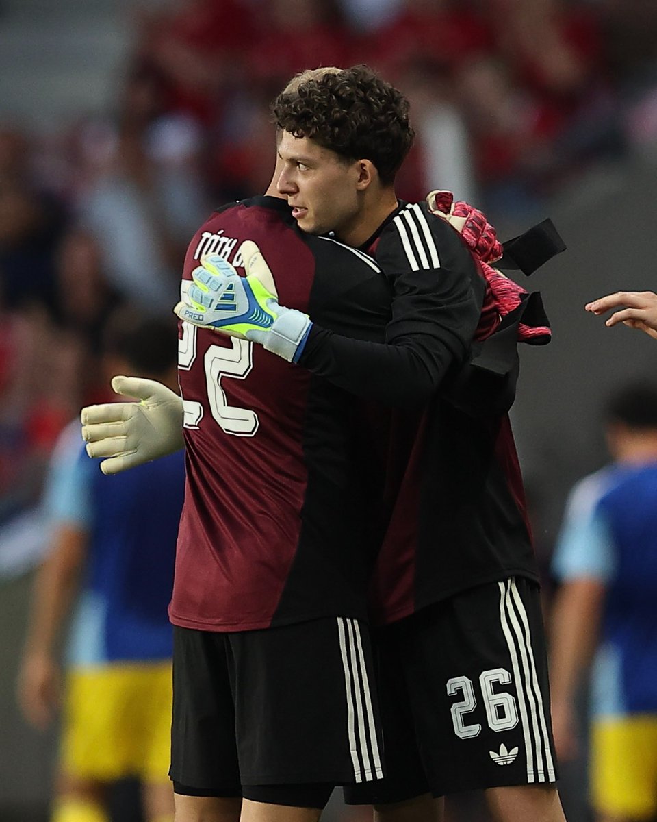 LFC's tweet photo. Armin Pecsi made his senior international debut for Hungary last night, while Dominik Szoboszlai was on target in the 3-1 win 👏