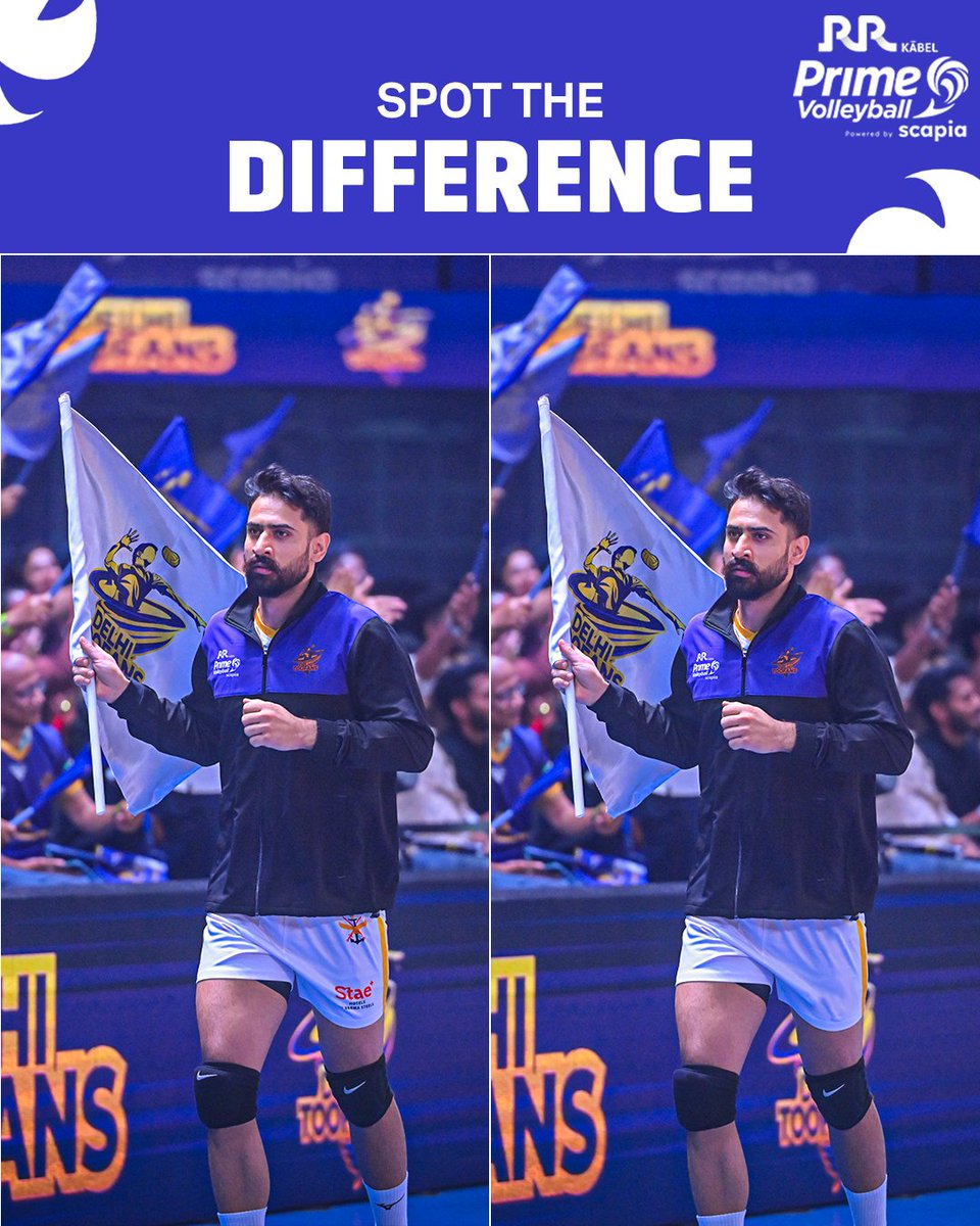 PrimeVolley's tweet photo. Spot the difference 👀

#IndianVolleyball #PVL https://t.co/4o4cKOe8ca