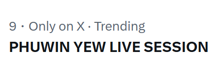 phuwinengstrm's tweet photo. ที่ 9 เทรนด์ไทยแล้วค่ะ ใครยังไม่ได้ฟังกดลิงก์ข้างล่างได้เลยน้า 🎶

PHUWIN YEW LIVE SESSION

#yewxphuwin https://t.co/A6s2qZMx5V