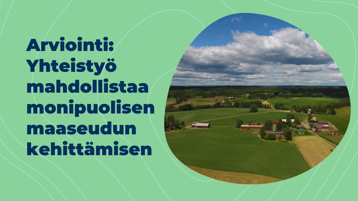 mmm_fi's tweet photo. Suomen maaseudun kehittämisen toimintamalli toimii hyvin. Arviointi osoittaa, että maaseudun kehittäminen elinvoimakeskusten ja Leader-ryhmien kautta vastaa monipuolisesti eri tarpeisiin. https://t.co/0sKTnrHM7p https://t.co/vDRPSFPw02