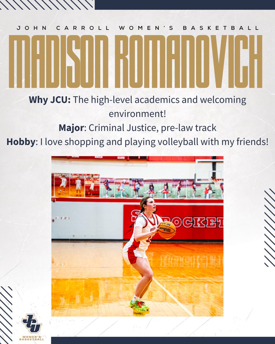JCU_WBB's tweet photo. ROOKIE WEDNESDAY!! 

First up is rookie Madison Romanovich! https://t.co/Zt6Qi3I06J