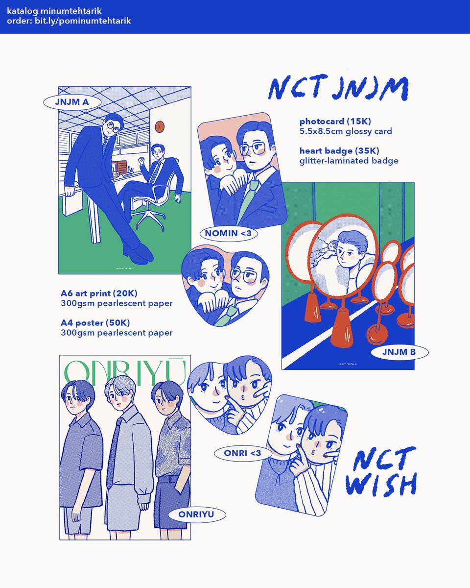minumtehtarik's tweet photo. katalog minumtehtarik
please help rt, thank you 😊

✿ mail order
✿ close po: sun, 21 jun
✿ ww go please dm first

&amp;team, lngshot, nct jnjm, nct wish, plave, svt, woodz, zb1, original, live drawing, &amp; more

🔗 https://t.co/t8YF1T3jMo (1/3) https://t.co/qEwis86XQK