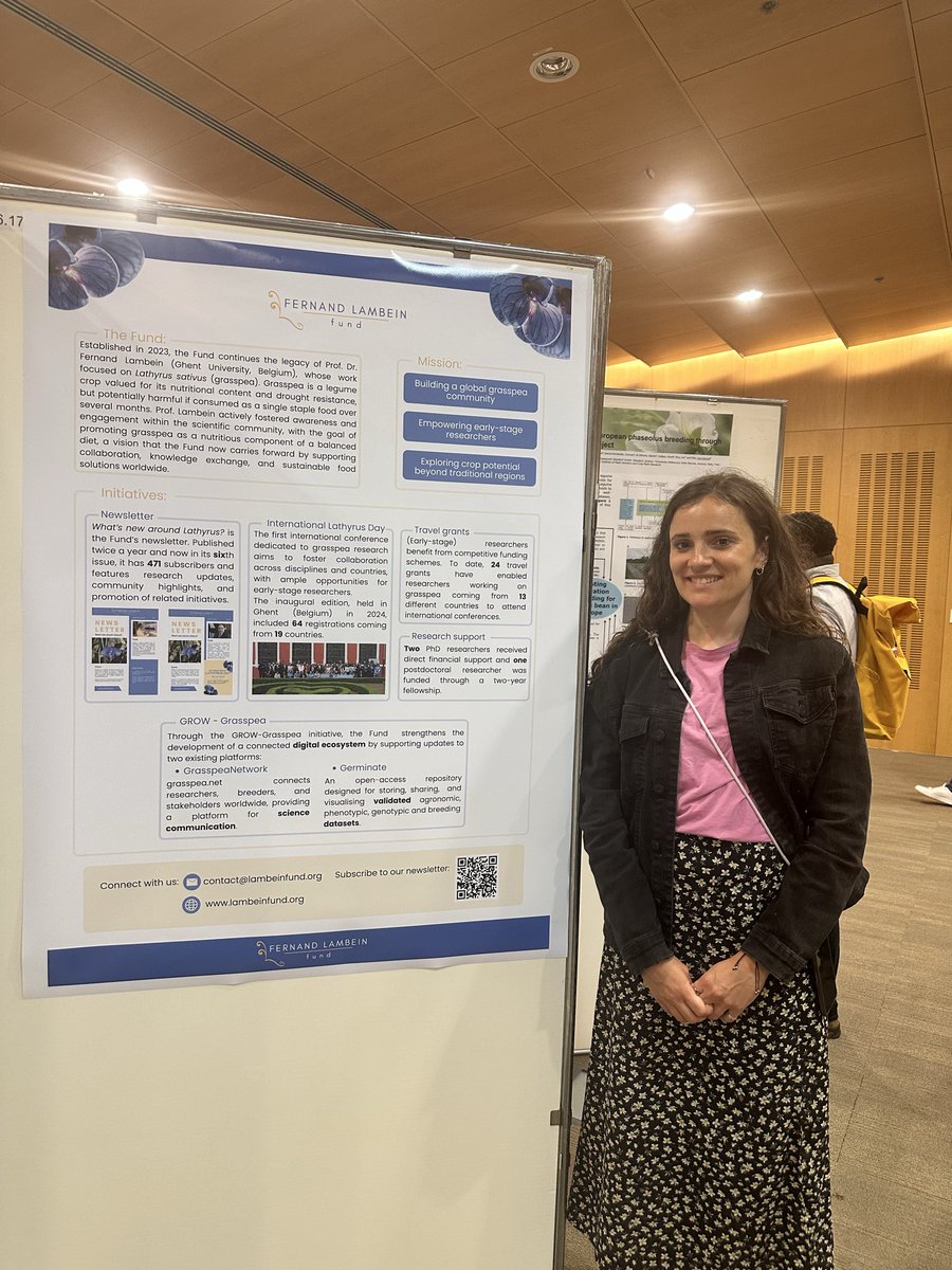 grasspeanet's tweet photo. 📍 Stop by our poster today and discover the initiatives of the Fernand Lambein Fund.

We are showcasing our poster on grasspea and look forward to sharing insights and connecting with fellow participants.

#FernandLambeinFund #ILS5 #Dubrovnik #PosterPresentation https://t.co/AehgQvsX6r