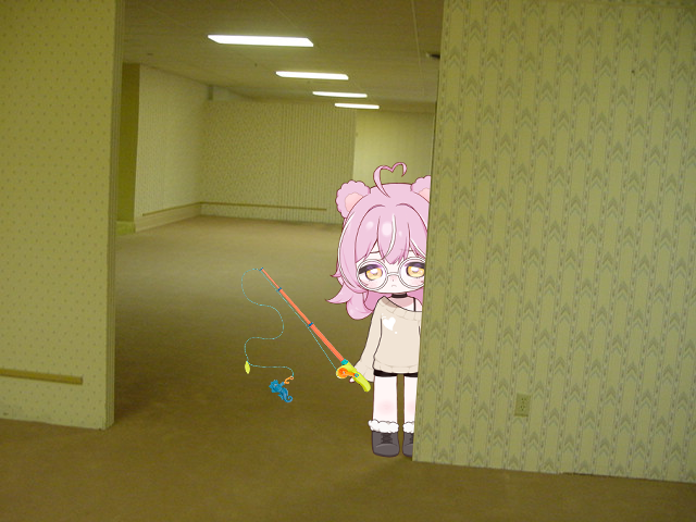 JesterTBearVT's tweet photo. Do we think we can go fishing in the Backrooms??? https://t.co/p5wS2OEBEH