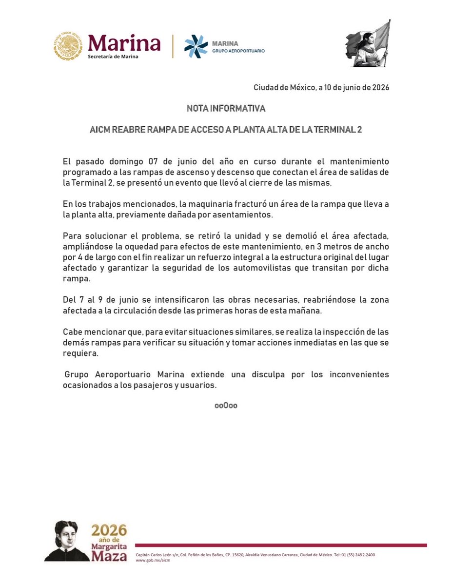 AICM_mx's tweet photo. #AICMinforma https://t.co/bCNGBhJAvC
