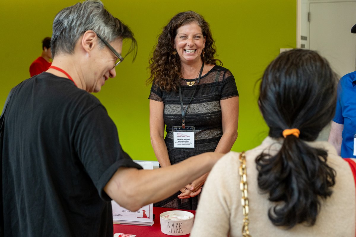 cornelldogs's tweet photo. What a fantastic time reconnecting with familiar faces and meeting so many new friends at the Cornell University College of Veterinary Medicine Reunion Showcase on Friday! 🐾✨
A heartfelt thank you to everyone who stopped by our table. https://t.co/nrBHB6HxCn