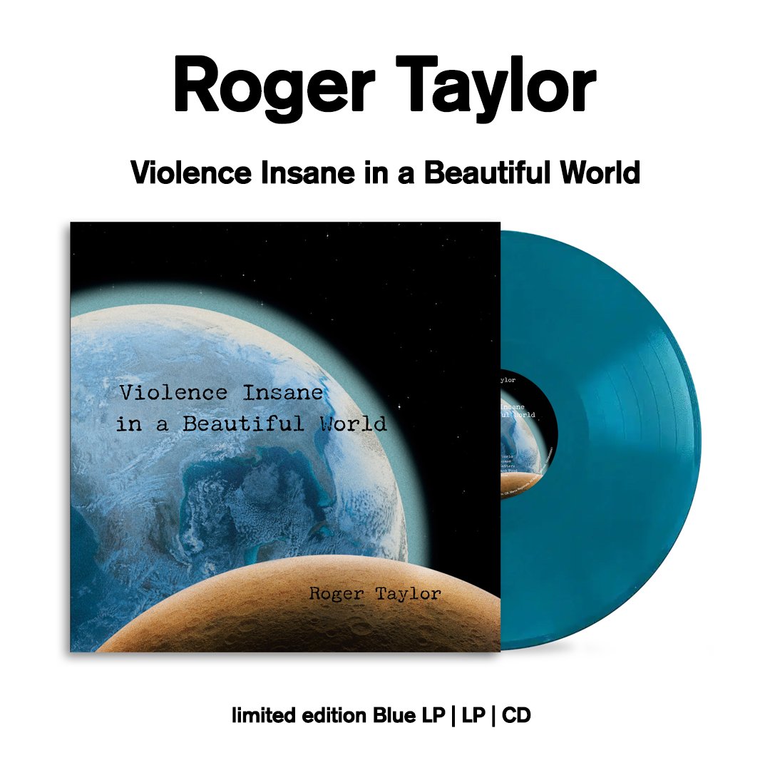 hmvtweets's tweet photo. Violence Insane In A Beautiful World is the brand new studio album from Roger Taylor, legendary Queen songwriter, musician &amp; singer.

limited edition Blue LP | LP | CD

See here: https://t.co/DD5RAfctSW https://t.co/Vzp1pN6jTV
