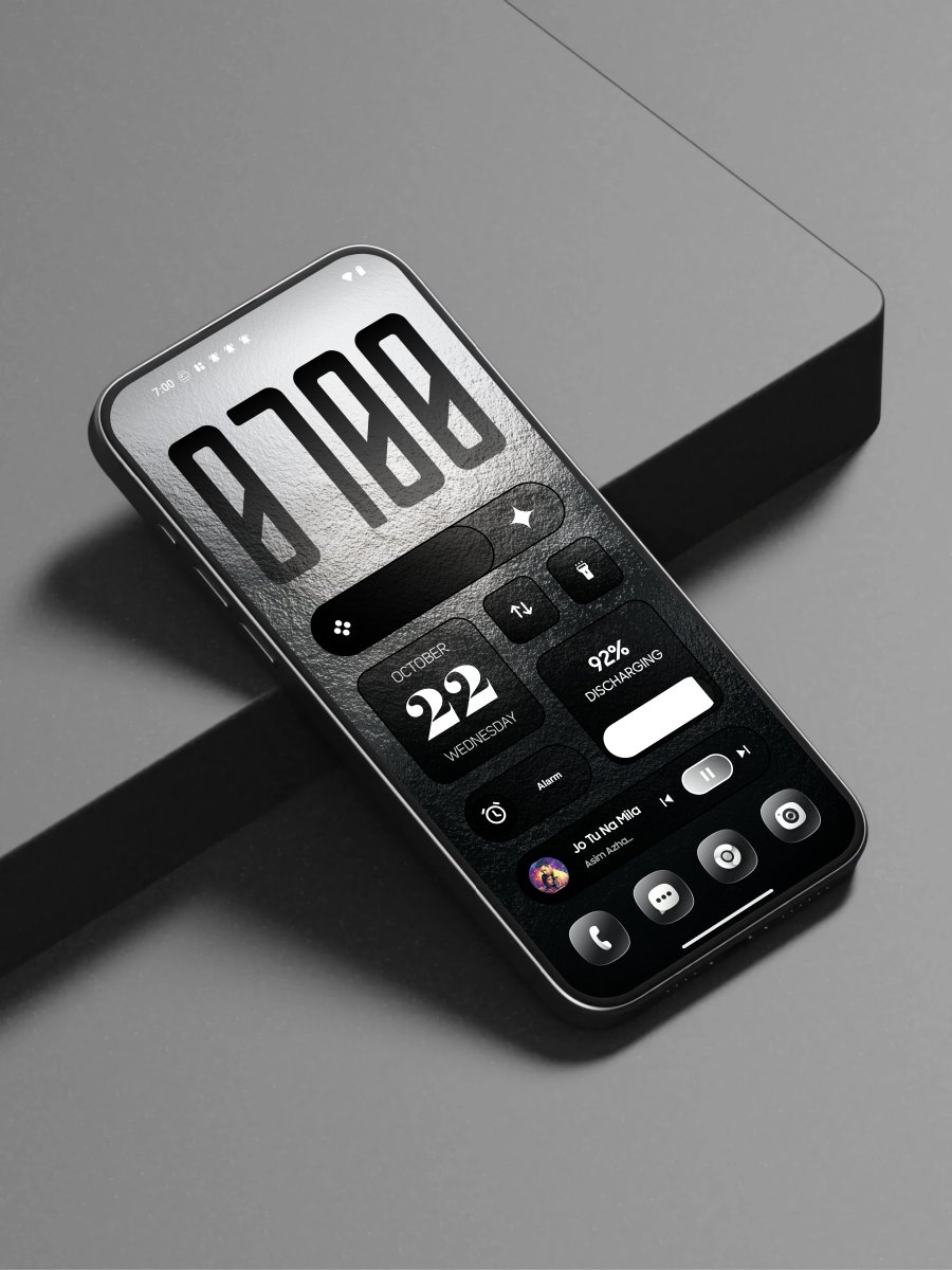 Papers_app's tweet photo. Drop your Homescreen/Lockscreen setups👇.I'll Start with mine       

Homescreen Setup #10 with Glass Widgets Pro 
----    
Glass Widgets Pro try it➡️:https://t.co/tbULnfnPQR https://t.co/wXn3qK1pE7