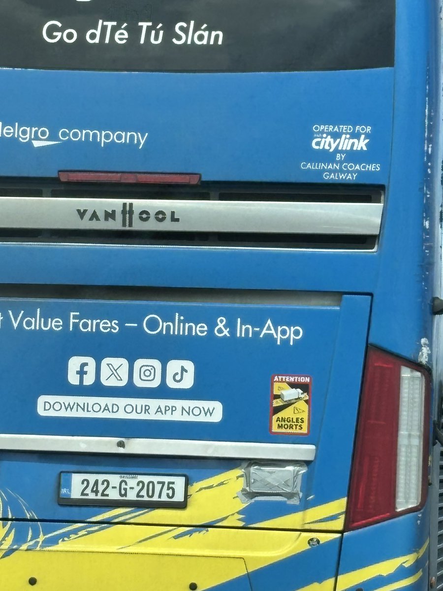 clair2109's tweet photo. @citylinkireland will ya teach your drivers to use their mirrors.  This fella just pulled out in Front of us on the N6 before junction 8 Athlone. https://t.co/bdeNHWfjNE