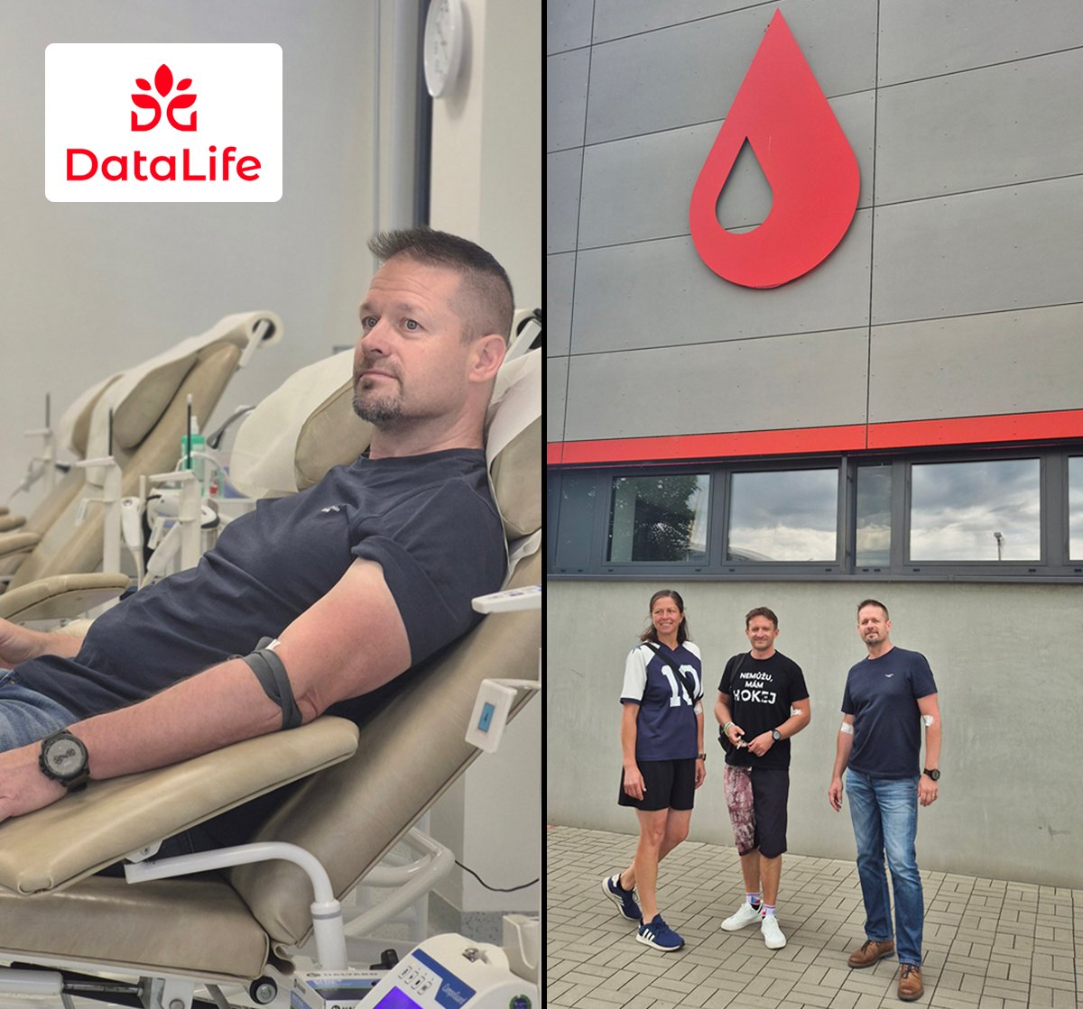 DataLifeCz's tweet photo. ❤️ Další kancelář DataLife se zapojila do pomoci.
Kolegové z kanceláře DataLife v Hradci Králové navštívili místní fakultní nemocnici a zapojili se do akce „Staň se hrdinou měsíce. Daruj krev."
👉Akci prodlužujeme až do 30. 9. 2026. Budeme rádi, pokud se přidají i další kolegové. https://t.co/vEDAuBI6c1