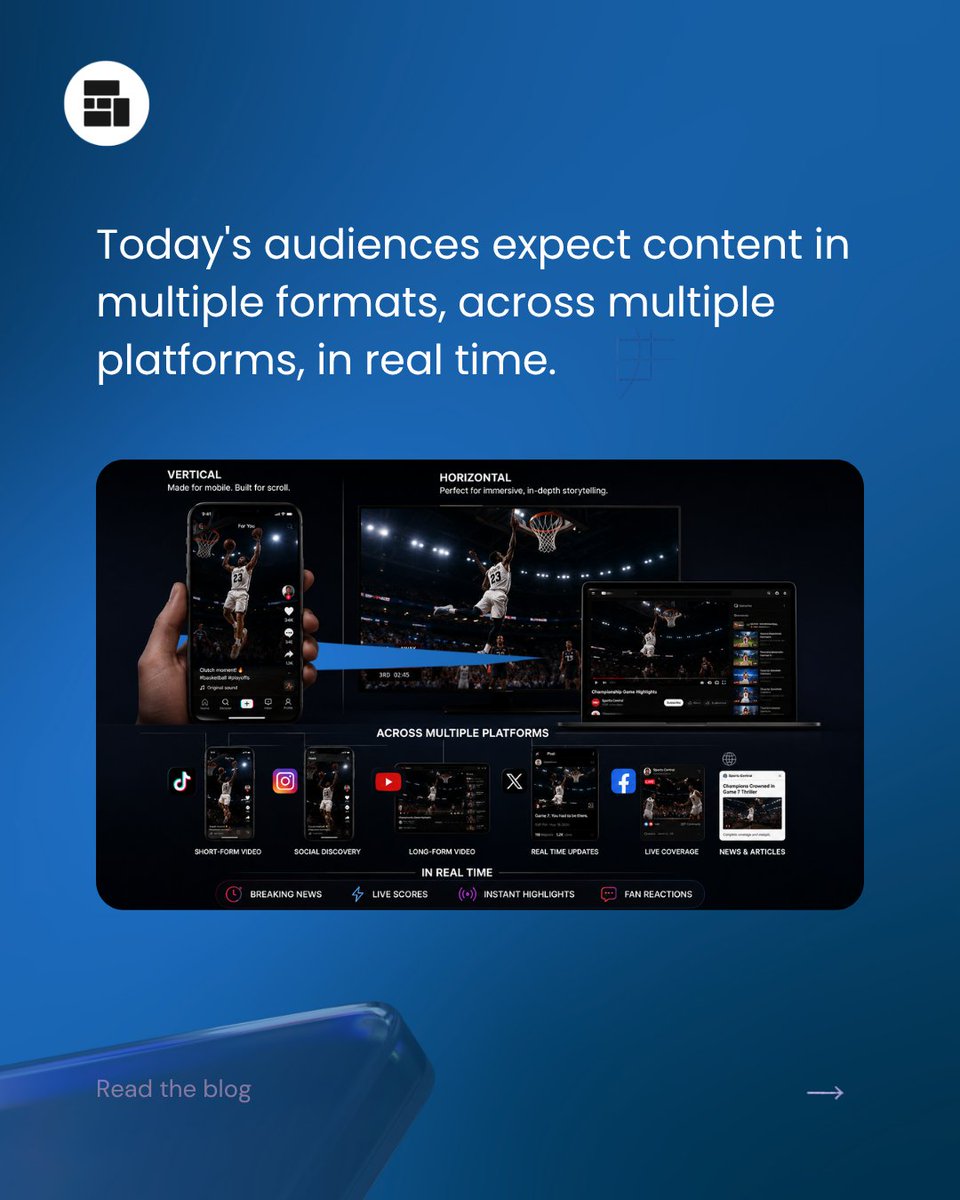 Grabyo's tweet photo. ✅ Ready to master live vertical video? Discover why 9:16 content matters, key production challenges, and how leading broadcasters are adapting.

Get the insights: https://t.co/LHHPNWrRls

#VerticalVideo #LiveProduction #BroadcastMedia https://t.co/FoBZvO7apf