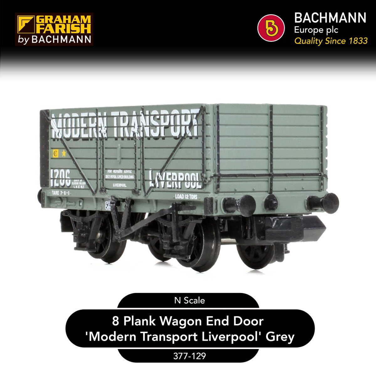 BachmannEurope's tweet photo. 8 Plank Wagons in N Scale - back in stock and heading out to retailers imminently. A perfect addition to any rake.
Find a retailer: https://t.co/DmwGYiMrUX https://t.co/CKfYyzflXo