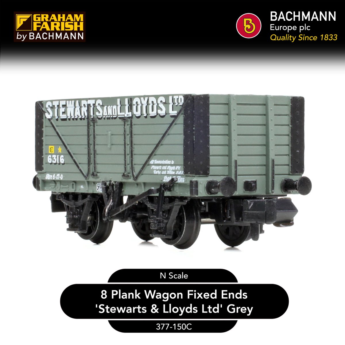 BachmannEurope's tweet photo. 8 Plank Wagons in N Scale - back in stock and heading out to retailers imminently. A perfect addition to any rake.
Find a retailer: https://t.co/DmwGYiMrUX https://t.co/CKfYyzflXo
