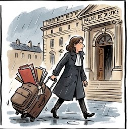 MisterBailiff's tweet photo. 4/5 Je me souviens surtout de ces magistrats qui rentraient chez eux le week-end, tirant une valise à roulettes pleine de dossiers à étudier. Le dévouement poussé bien au-delà des 35h. https://t.co/ROQJSv8mtZ