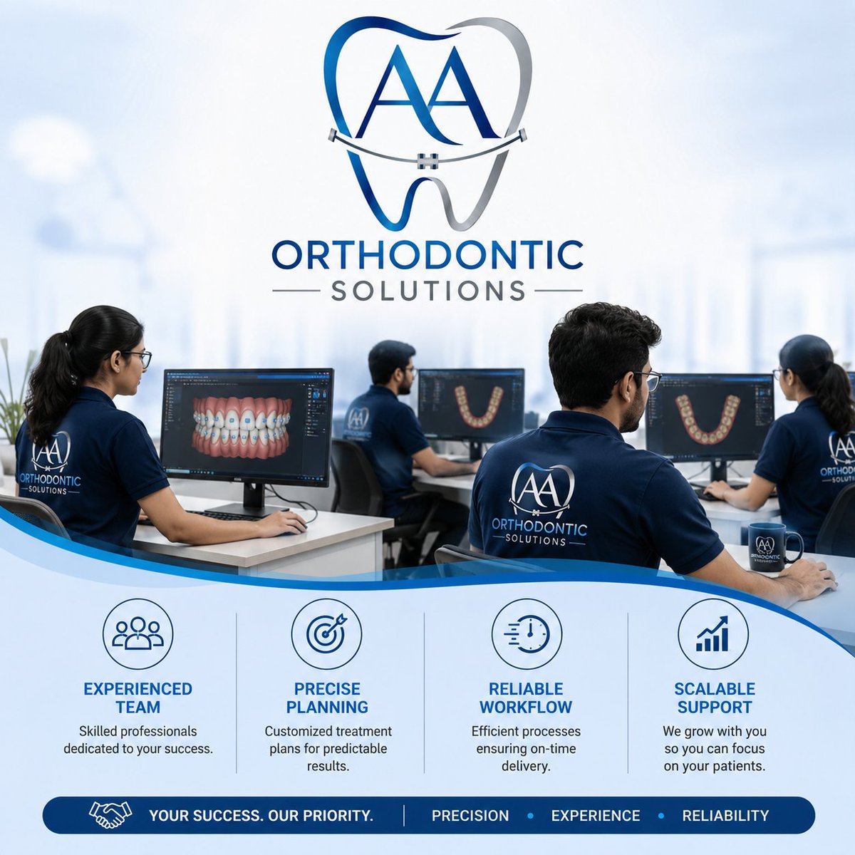 MGulzebKhan1's tweet photo. Your Digital Orthodontic Team — Ready When You Need Us.
Precision • Experience • Reliability
#AlignerTherapy #TreatmentPlanning #DigitalOrthodontics #DentalLab #ClearAligners #WhiteLabelSupport #DigitalDentistry #RemoteTeam #TreatmentDesign #SmileDesign #OrthodonticSolutions https://t.co/kQokVytXIv
