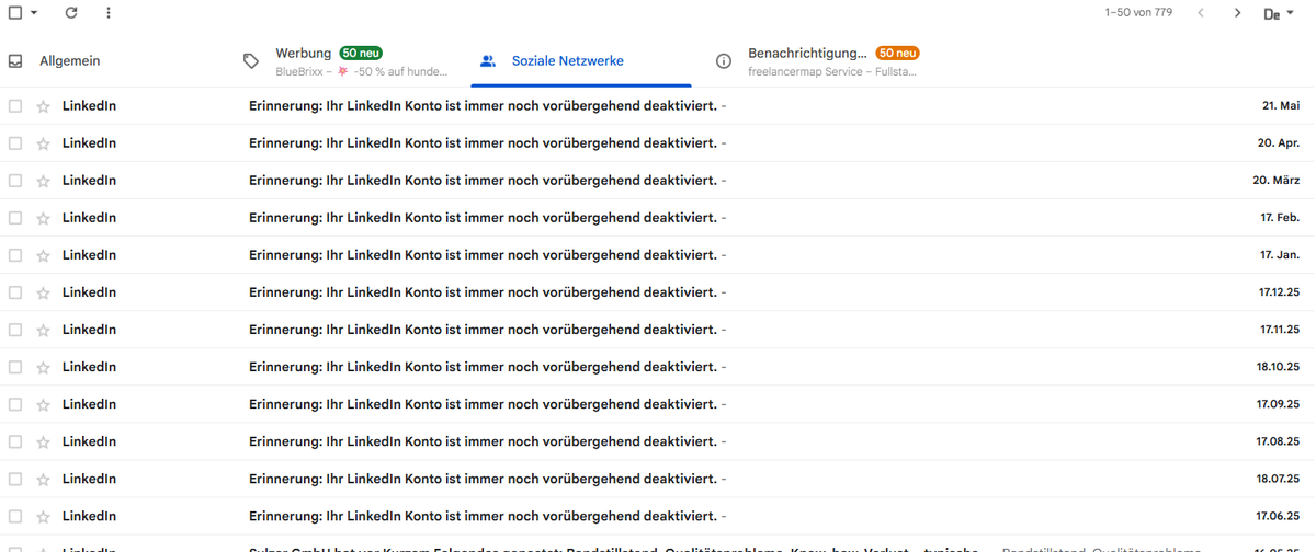 HickyGreen's tweet photo. danke .@LinkedIn ich hab es verstanden! Ihr bringt mich ehr dazu den Account zu löschen ... https://t.co/29w8hSKw71
