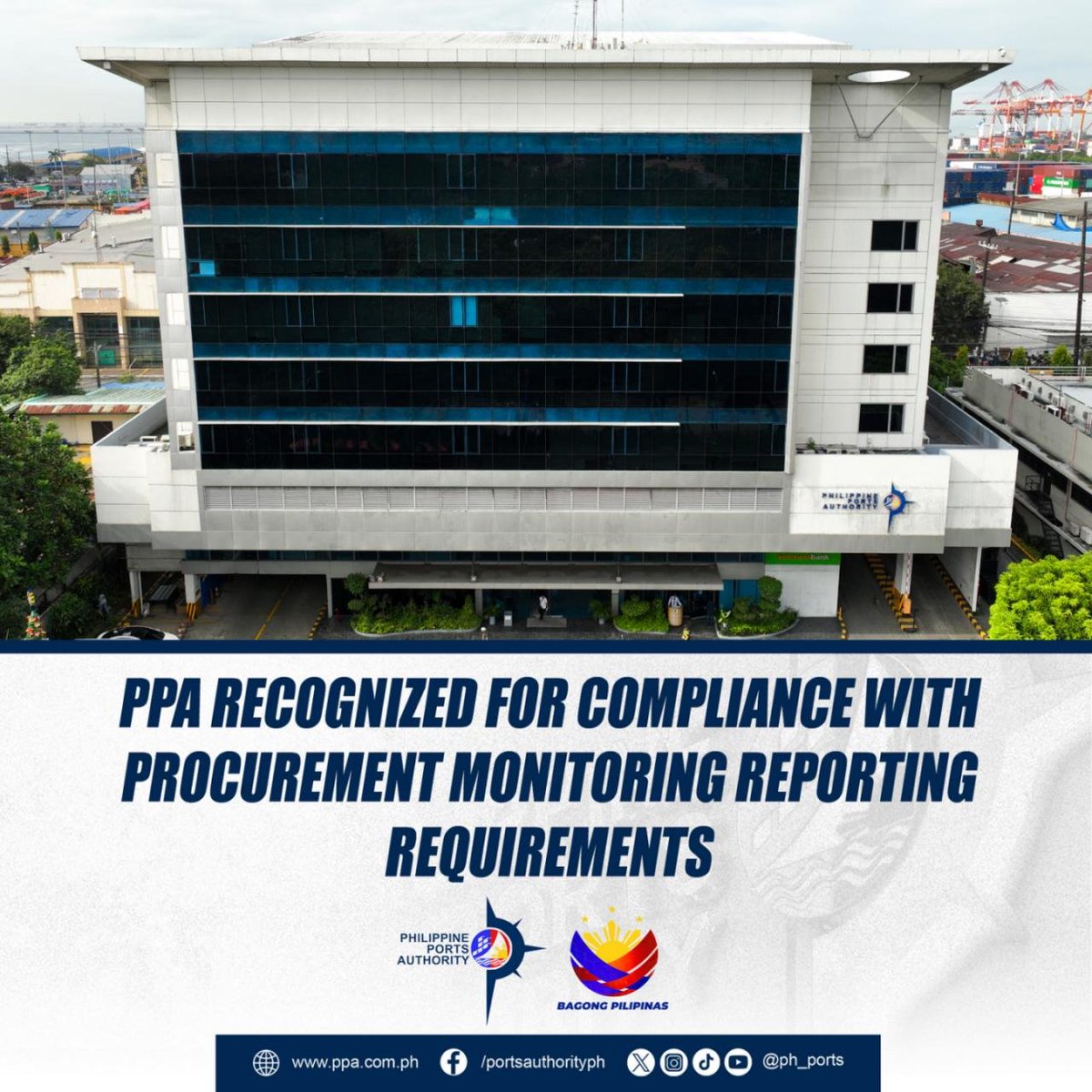 ph_ports's tweet photo. 𝐏𝐏𝐀 𝐑𝐄𝐂𝐎𝐆𝐍𝐈𝐙𝐄𝐃 𝐅𝐎𝐑 𝐂𝐎𝐌𝐏𝐋𝐈𝐀𝐍𝐂𝐄 𝐖𝐈𝐓𝐇 𝐏𝐑𝐎𝐂𝐔𝐑𝐄𝐌𝐄𝐍𝐓 𝐌𝐎𝐍𝐈𝐓𝐎𝐑𝐈𝐍𝐆 𝐑𝐄𝐏𝐎𝐑𝐓𝐈𝐍𝐆 𝐑𝐄𝐐𝐔𝐈𝐑𝐄𝐌𝐄𝐍𝐓𝐒

https://t.co/3hPcFllsKc https://t.co/rFtzhdpW9X