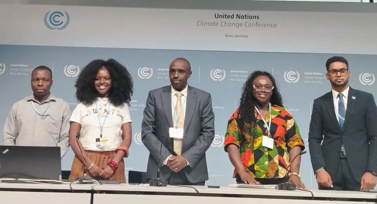PACJA1's tweet photo. 🎙️ We just walked out of our first press conference at hashtag#SB64 in Bonn — and we left nothing on the table.

Speaking on behalf of African civil society organisations at the #UNFCCC negotiations, #PACJA delivered a message that cannot be ignored: the era of delay, dilution and deferral is over.

Here is what we told the world today:
Africa is responsible for less than 4% of global greenhouse gas emissions — yet its people are losing homes, farms, and lives to droughts, floods and cyclones they did not cause. That is not a climate problem. That is a justice problem.

We raised the alarm on something deeply troubling — Loss & Damage and National Adaptation Plans have been quietly dropped from the SB64 agenda. We stand firmly with the Africa Group of Negotiators: negotiations without these are not negotiations at all. They are an abdication of justice.

Our three demands, stated clearly today in Bonn:
🔹 Climate finance off the spreadsheet and into communities — public, grant-based, predictable, directed to women, youth, Indigenous Peoples and frontline populations. 
🔹 A just transition built for Africa, not imposed on it — 600 million Africans still lack electricity. Decarbonisation without development is not justice. 
🔹 Adaptation treated as the survival issue it is — not a footnote, not an aspiration. A funded, implemented, measurable commitment.

SB64 must not become another procedural stop on the road to #COP31. The credibility of the entire UNFCCC process is on the line.

Africa is not asking for charity. Africa is demanding justice.

Read the full press statement: https://t.co/L40485DtxR

#SB64 #UNFCCC #ClimateJustice #PACJA1 #ClimateFinance #JustTransition #LossAndDamage #Bonn2026
