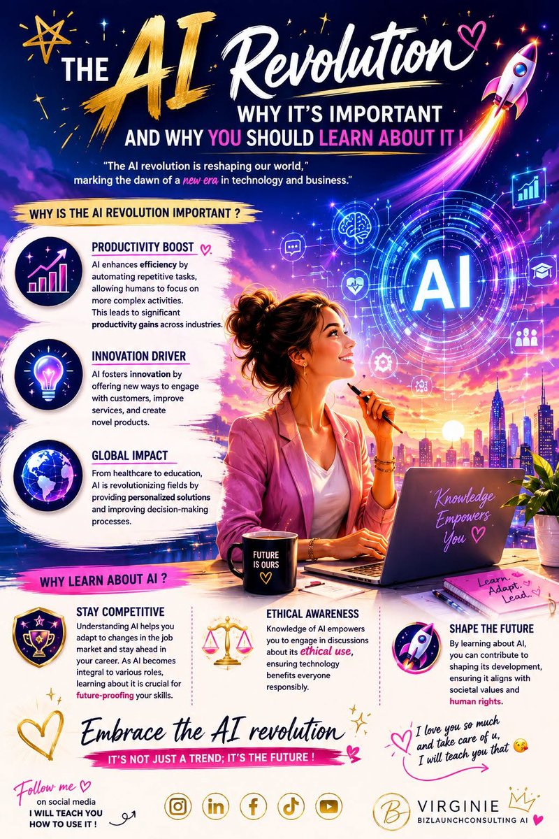 vsarachman's tweet photo. The AI Revolution : Why It's Important and Why You Should Learn About It ! https://t.co/yp2JhugUeG 
#ai #iabusiness #BusinessGrowth #entrepreneur #businessonline https://t.co/ChXSeqe9YW