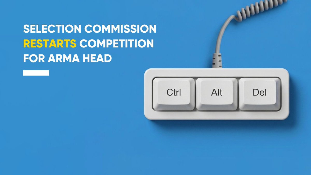 TransparencyUA's tweet photo. 1/2 🔁 Selection Commission relaunches the #ARMA Head competition after no candidate was recommended for appointment. 

The Commission says it will work to address the key issues and ensure the selection of the most qualified candidates. https://t.co/YOHaB9CyxZ