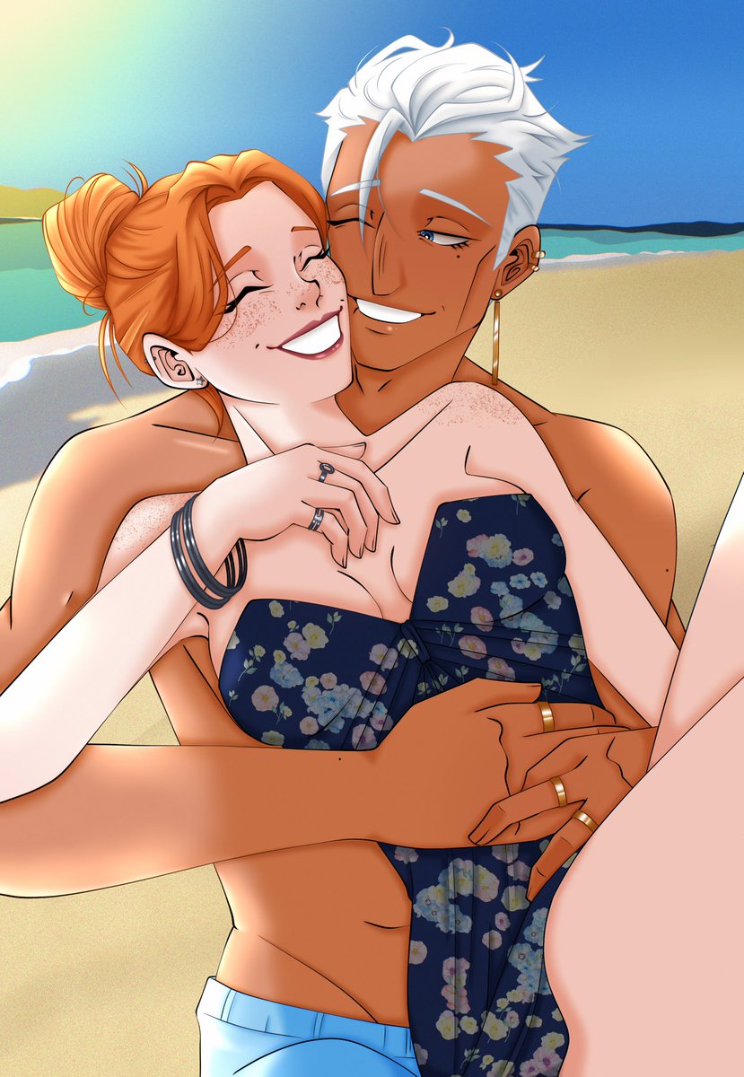 RiverStyxMarvel's tweet photo. Beach Date with Pietro xx 🏖️🧡🩵 https://t.co/E65jW57Wba