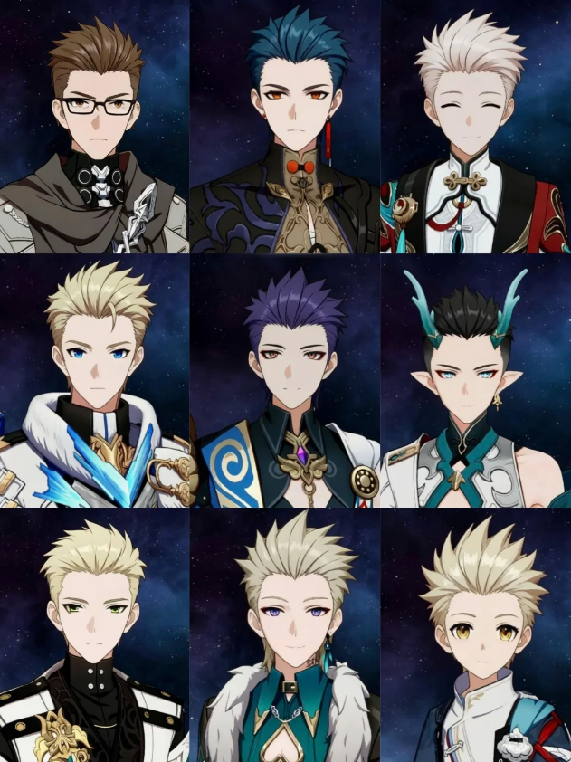 anbinomangabon's tweet photo. もし男性キャラクターが全員オールバックにしたら
#hsrlpf #崩壊スターレイル https://t.co/fUUFeC9hlQ