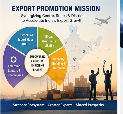 JtdgftSurat's tweet photo. Over the last 12 years, India has witnessed significant reforms in trade facilitation, export promotion, digital governance, ease of doing business, and global partnerships.

Building a #ViksitBharat through Trade &amp; Innovation.

#DGFT #IndiaTrade #ExportGrowth #AtmanirbharBharat https://t.co/u9bJpBtBHo