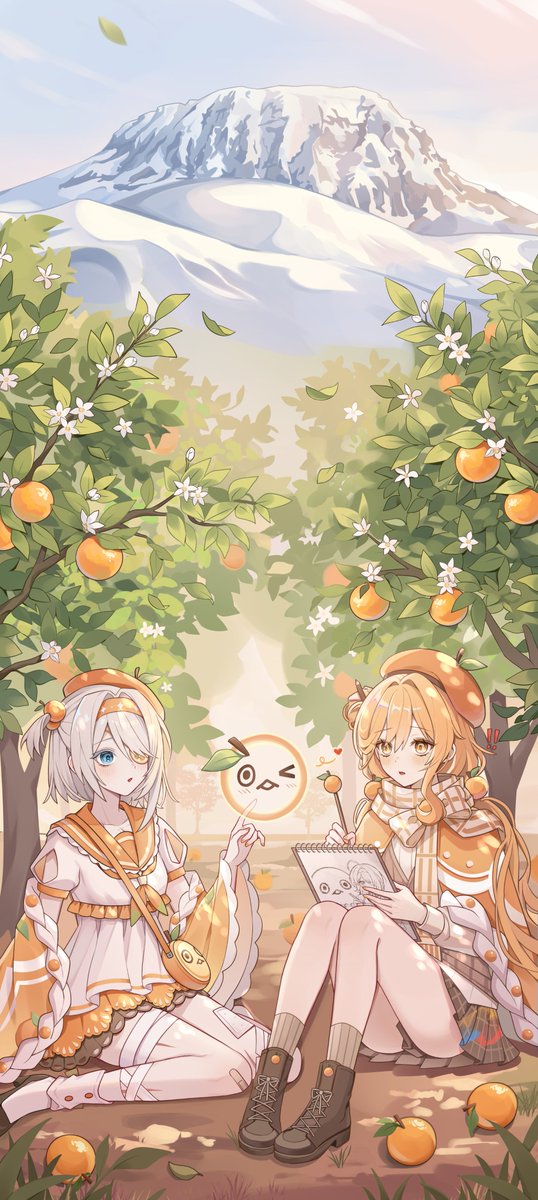 MW23449003's tweet photo. 🍊안녕하세요!🍊 제가 이터널 리턴 11시즌 이스포츠 제주 쉐도우 패키지의 테두리와 로비 배경을 담당했습니다. 팬 여러분의 많은 관심과 구매 부탁드립니다!  

함께 여행 가는 모습이 너무 귀여워서 정말 즐겁게 그렸습니다!🥰
#이터널리턴 #EternalReturn https://t.co/ayZmBQBNYg