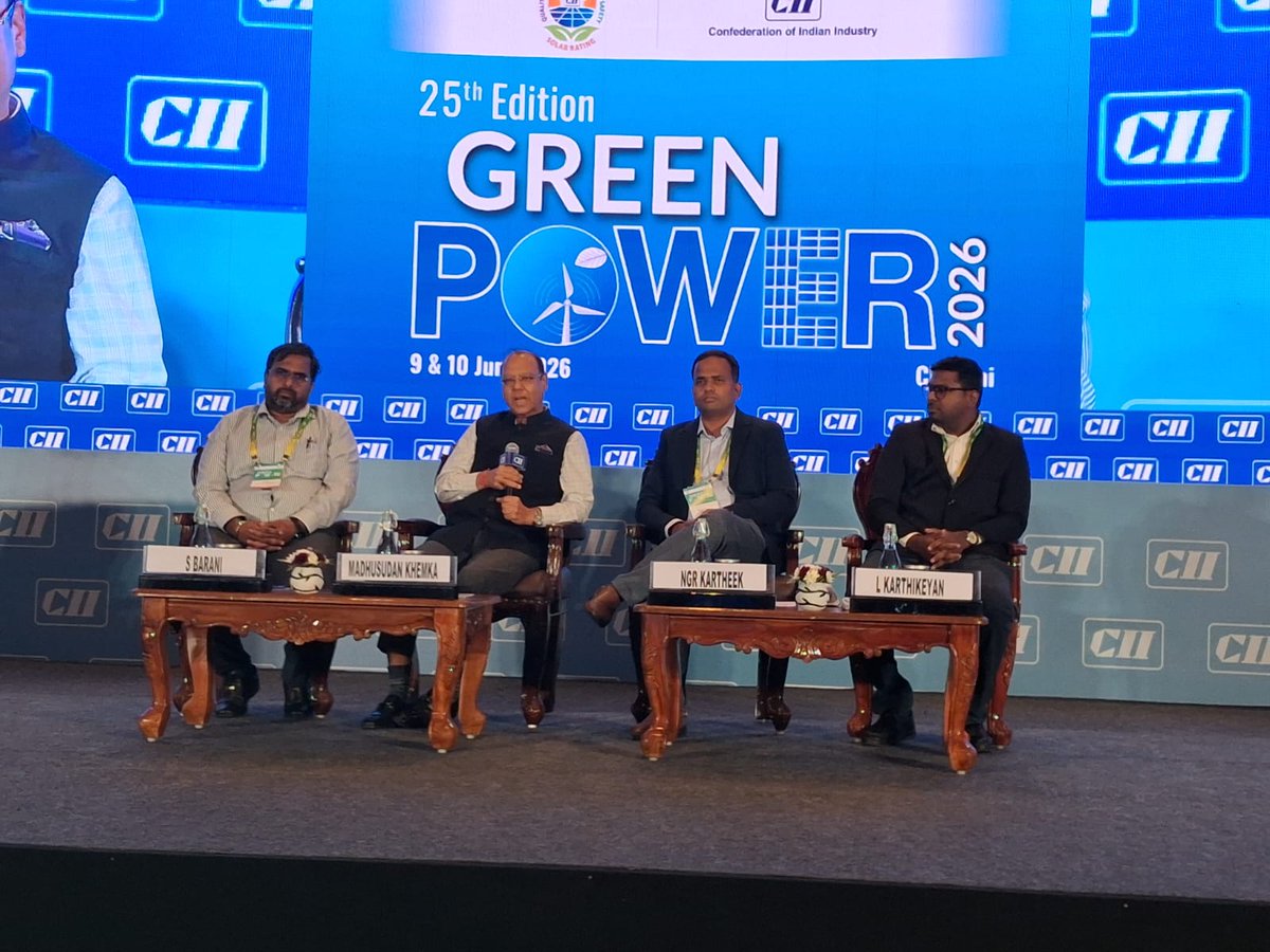 avantgardeindia's tweet photo. Glimpses from CII Green Power Conference 2026 ⚡

Thank you to CII for the opportunity to contribute and engage with industry leaders driving the energy transition.

#CII #GreenPower2026 #RenewableEnergy #EnergyTransition #ProcessElectrification #CleanEnergy #AvantGardeIndia https://t.co/JECNaGh8ux