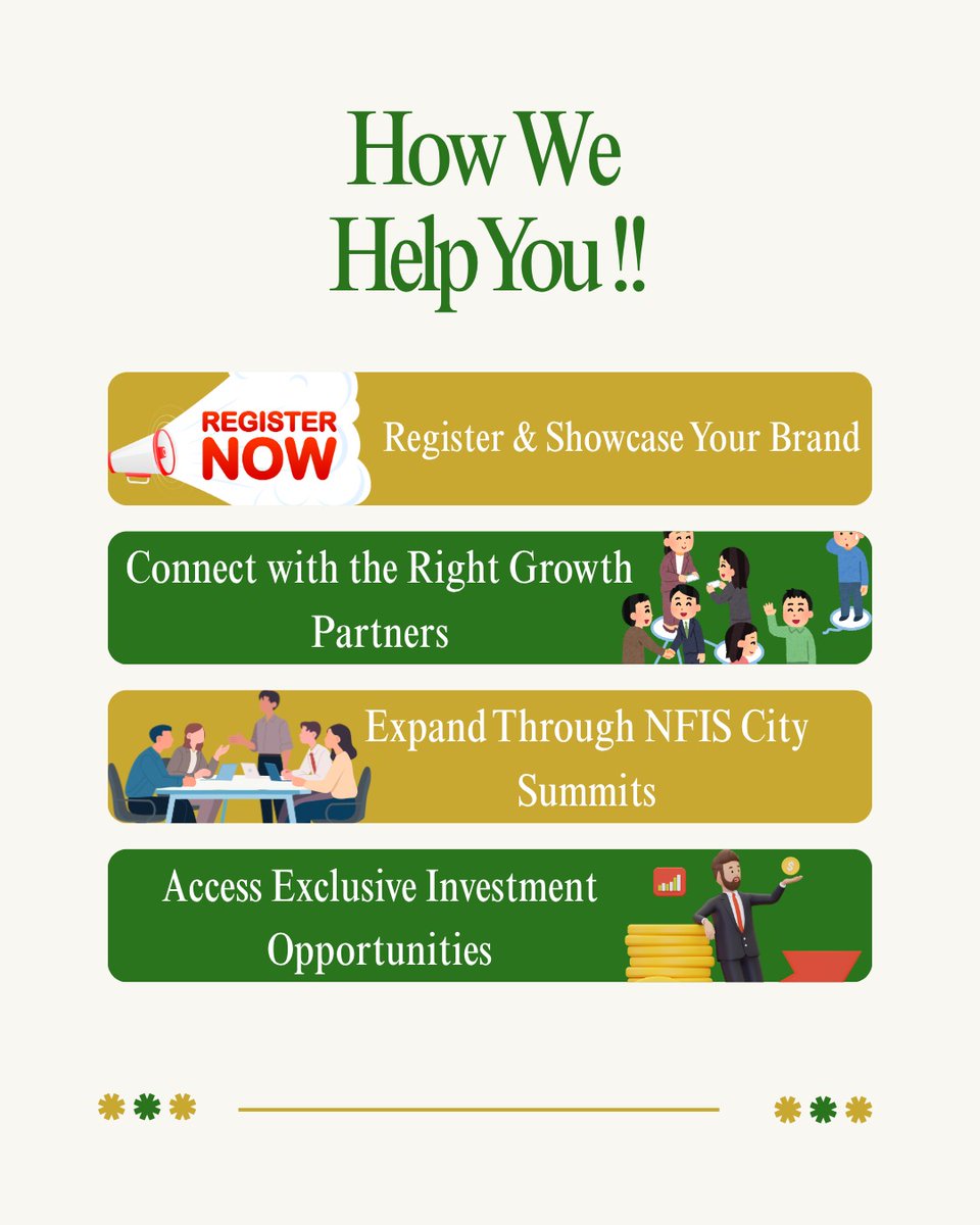 Nfis_x_Igtf's tweet photo. 🚀 Build. Invest. Scale.

Join the National Franchise Investment Summit (NFIS) to connect with investors, franchise brands, expansion partners &amp; business leaders.

📈 Growth Opportunities
🤝 Strategic Partnerships
💰 Investment Access
🌐 https://t.co/ChPYXdLtFW

#NFIS #Franchise https://t.co/y0qRg7B0Dh