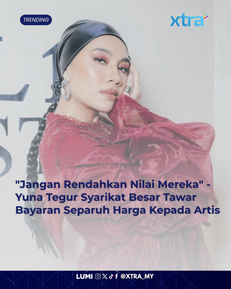 xtramy_'s tweet photo. Setuju cakap Yuna 💯 

ARTIKEL: https://t.co/4bVSsgwYHC

#xtramy #xtratonton https://t.co/9cWS7tl2ZF