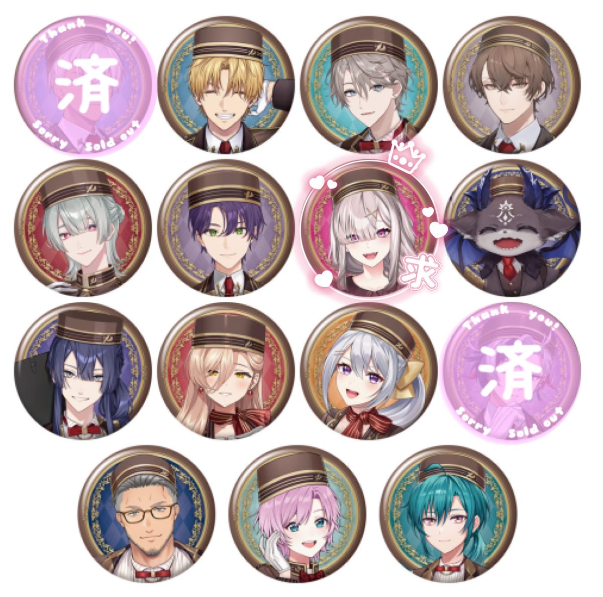 Mirinn20's tweet photo. 【交換/仮約束】にじさんじ ビスケット缶バッジ 3

譲)無印

求)求印

1BOX予約予定
詳細2枚目にあるのでご確認ください
求は買取もします

郵送予定
初回様リトリン必読

検索からでもお気軽にお声かけください https://t.co/joJ0AgPIgB