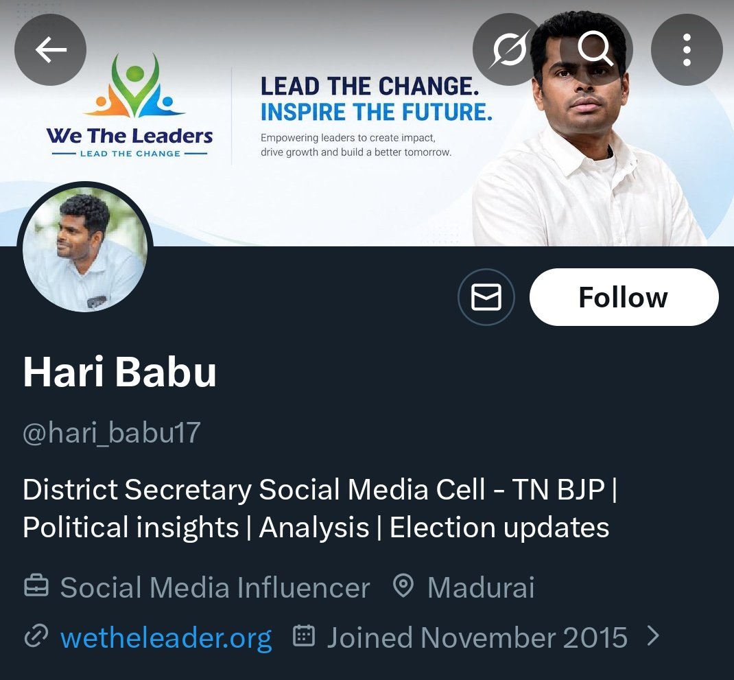 ARJJUN94's tweet photo. So, #TNBJP functionaries are openly working for Annamalai. Then what's the need for a separate organisation called #WeTheLeaders? 😂

The connection is too obvious to hide. Manda mela iruka kondaiya marainga da😂

#BJPFailed #BJP #Annamalai https://t.co/7QFYvXkc2Y