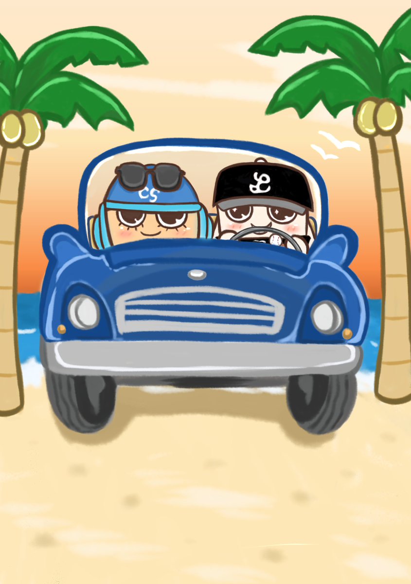 BESTY_mikina05's tweet photo. シーシー＆ダビー🚗🌴🌊✨️
#BEFIRSTファンアート
#BoomBoomBrothers https://t.co/gzl7VMTggw