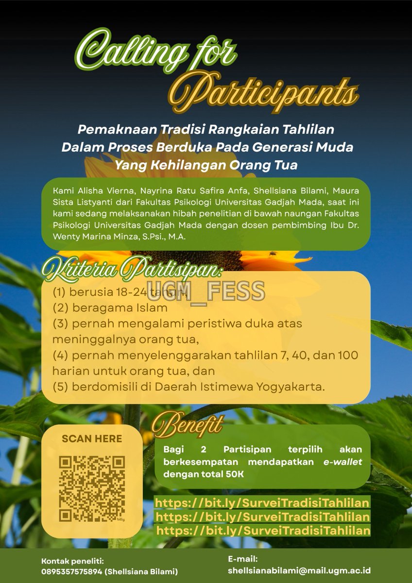 UGM_FESS's tweet photo. yujiem! kakak kakak, minta tolong isi kuisioner kami bolee?🥺 kami doain nanti UAS-nya lancar dan IPK semester ini naik🤍🤗 https://t.co/ulrXwS8jPq