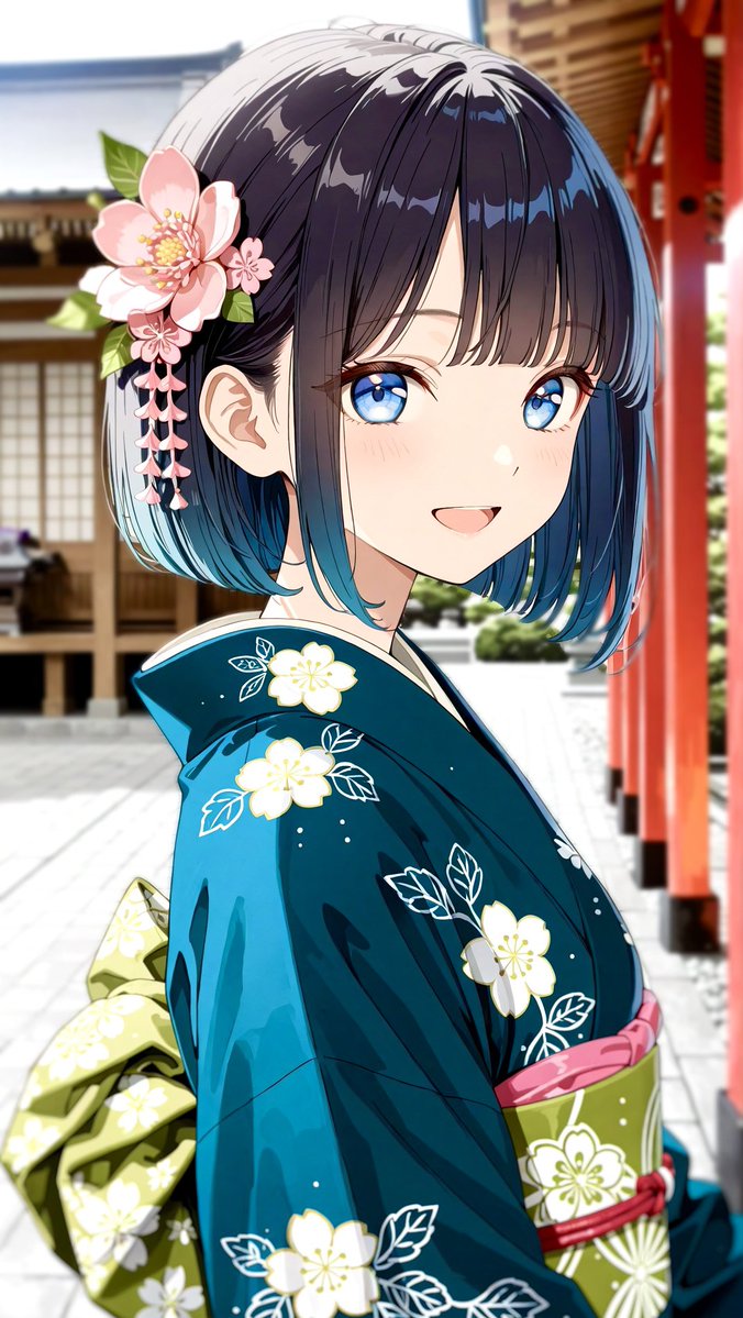 kawaiianime2025's tweet photo. こんばんは🌙あおです💙
今日の京都は爽やかな風が心地いいです⛩️✨

朱塗りの柱が美しい境内でパシャリ📷
新緑の季節に合わせた深い青緑の着物がお気に入りです👘💙💚

ー 藍に染まる心と、白く咲き急ぐ光
#original https://t.co/95ll7OUGGL