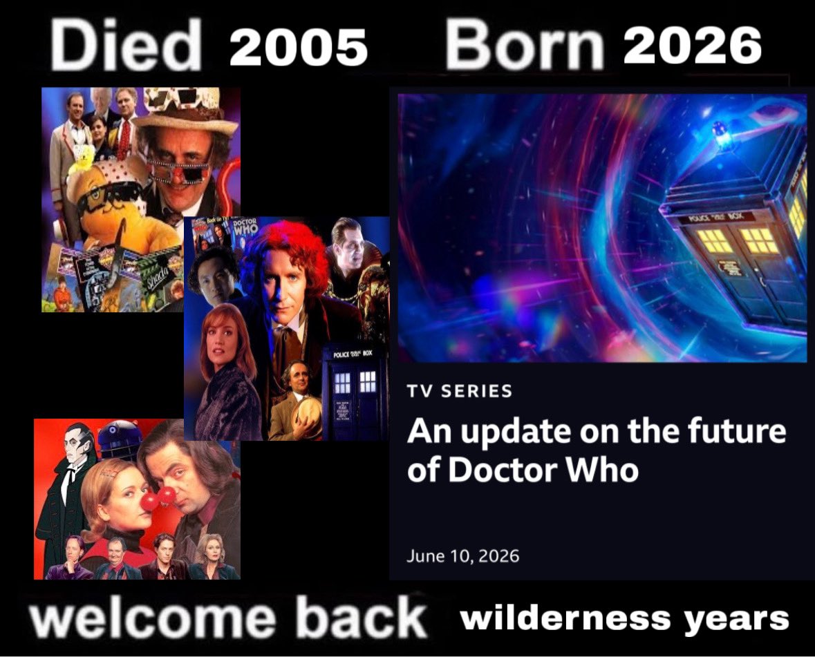 rhiyodes's tweet photo. rip #doctorwho https://t.co/SMa5Z83Bf7