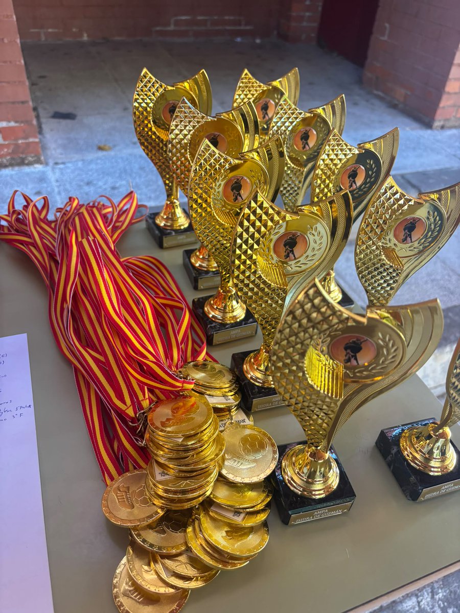 IesGuzman's tweet photo. Ayer entregamos los premios "Recreos Activos", una iniciativa del Departamento de Educación Física, apoyada por la @AmpaIesIsidra , que promueve la participación en torneos deportivos durante los recreos.
https://t.co/Z0cp5AGX5z https://t.co/nNUn3rCo40