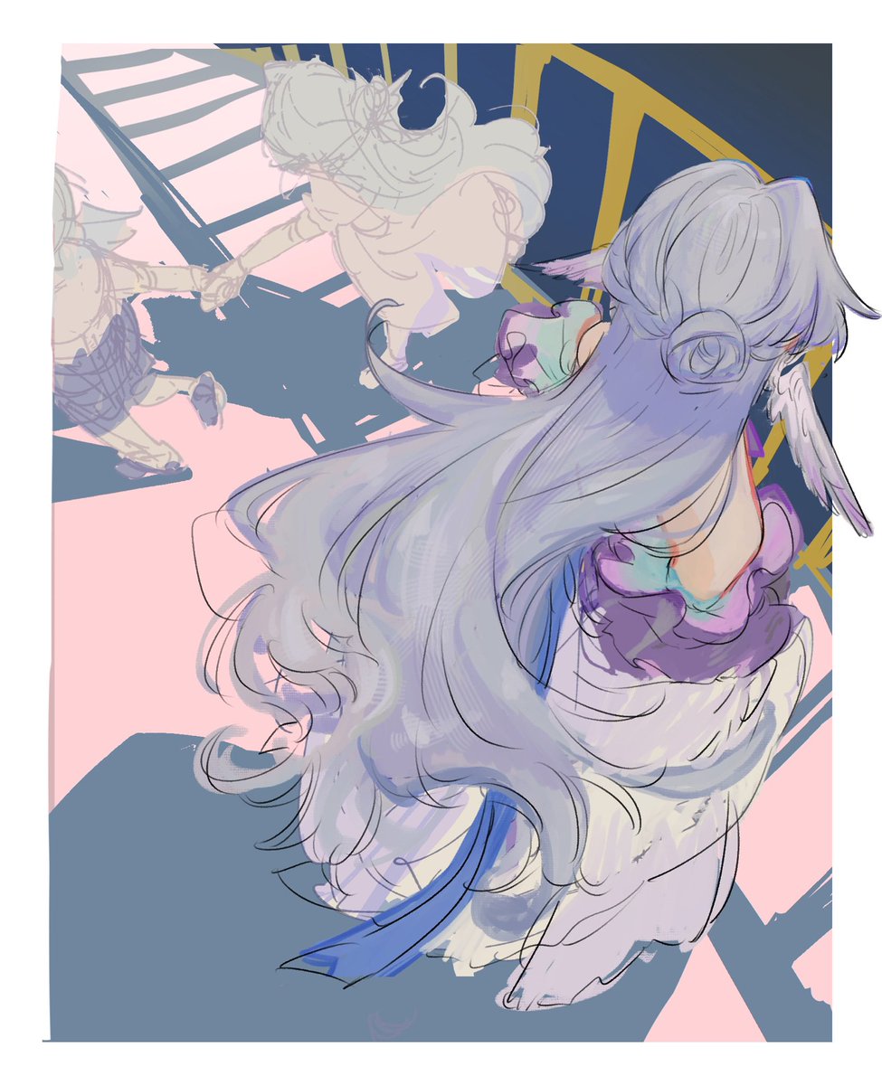 yatsume_tsume's tweet photo. 昔に描いたラフ https://t.co/wxB2wFj6DG