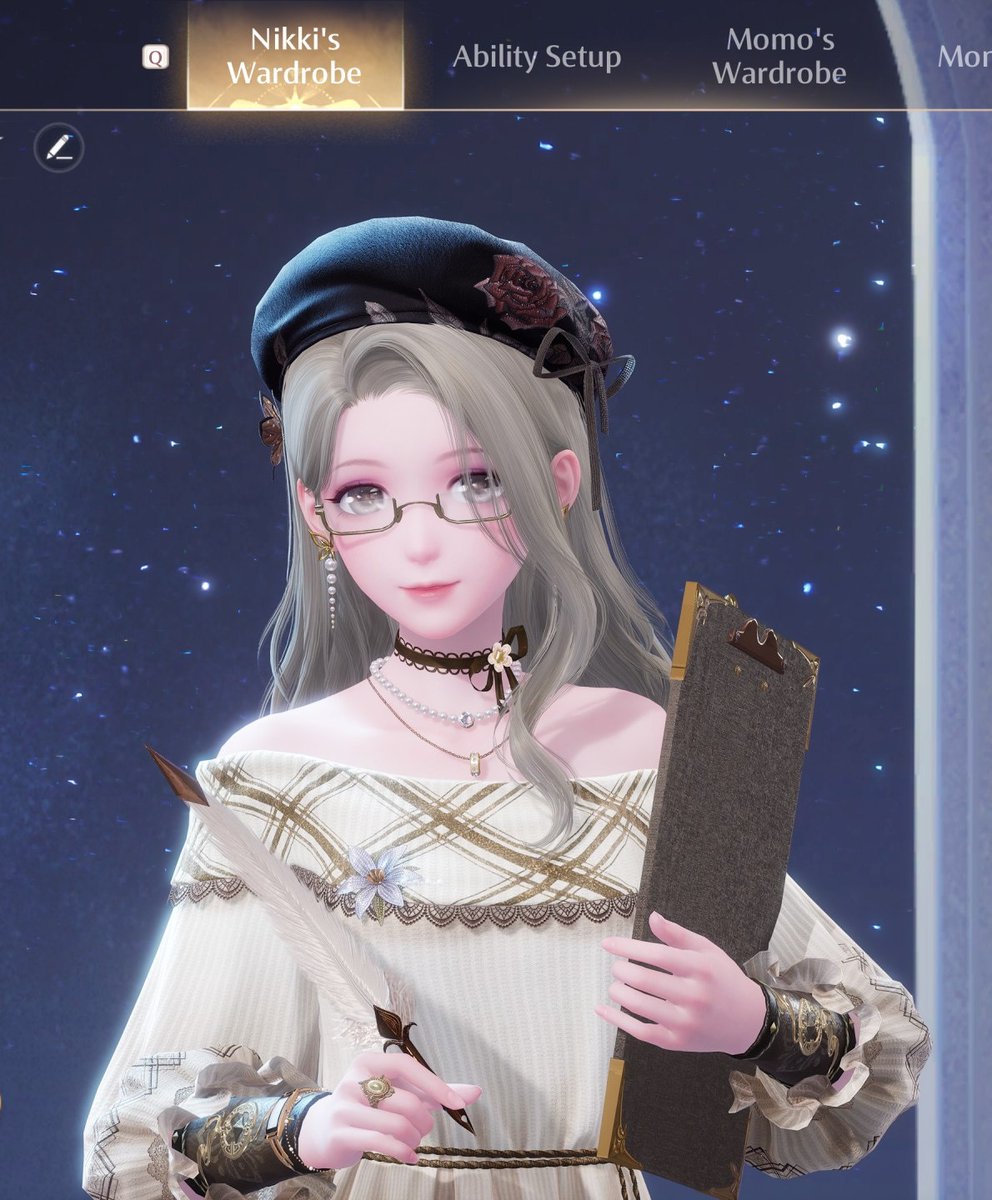 dafqui's tweet photo. did a little challenge for myself: all pieces of outfit are 3⭐ (including makeup!) https://t.co/moq9GbYKLK