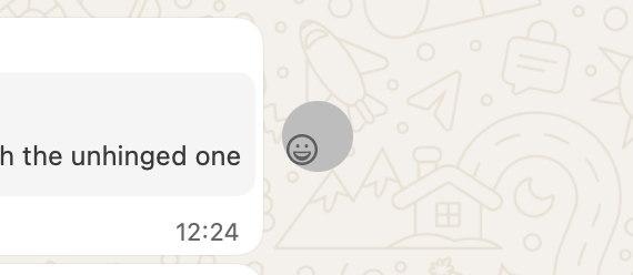 alexiadanton's tweet photo. not the whatsapp emoji trying to gleefully escape its tiny circle prison https://t.co/Ptf86MhpXS