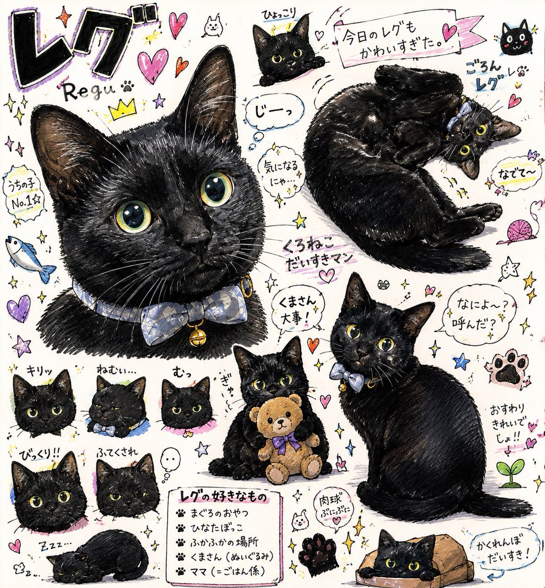 amari_AI_art's tweet photo. お���公開したプロンプトです❣️
もう試されましたか？☺️

前回同様、動物や複数人もいけます🩵
複数人の際は
名前(右)名前(左)
などを入れて明確に名前を指示してください🌸 https://t.co/UcgheZxog5