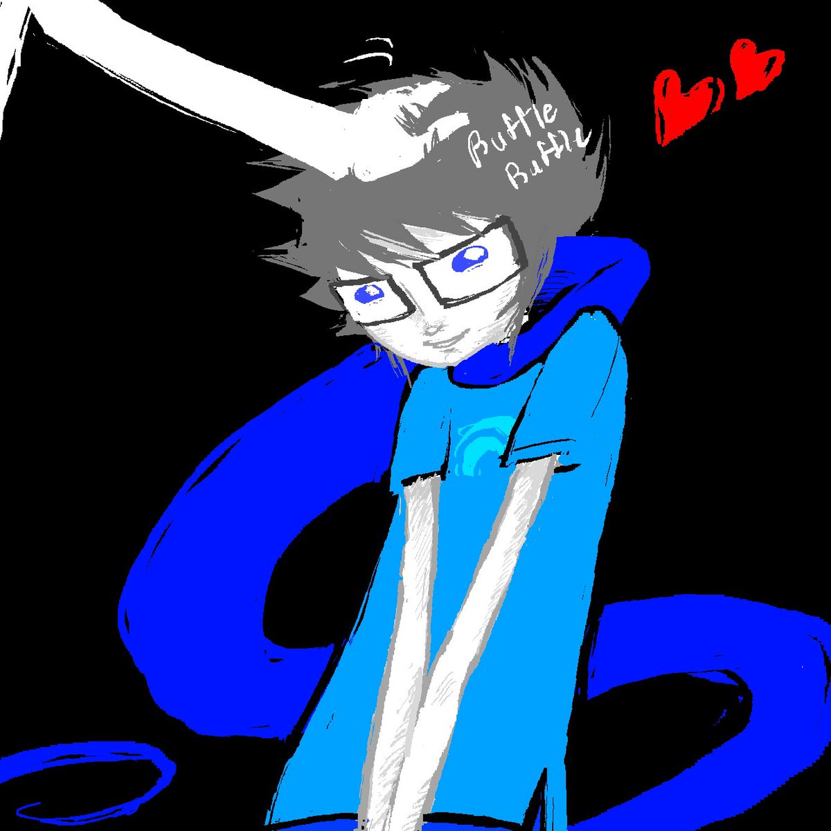 Johnegbuny's tweet photo. John gets head pats #homestuck https://t.co/fT5SuAfotp