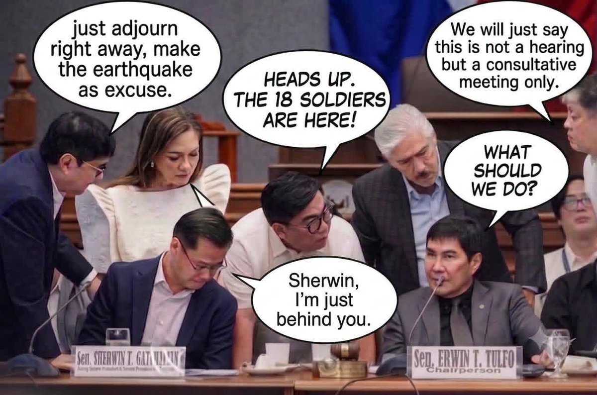 ArchieMeneses3's tweet photo. Itong 12 na senador ang panggulo dyan sa senado. Dahil ayaw nilang mabulgar ang alleged maleta boys kahit illegal ang quorum nila ay nag.elect parin sila ng mga officers. Hashaw ang 12 officers na to. No legal basis ayun sa SC. Sariling internal rules nila ayaw sundin. https://t.co/STR224HIsW