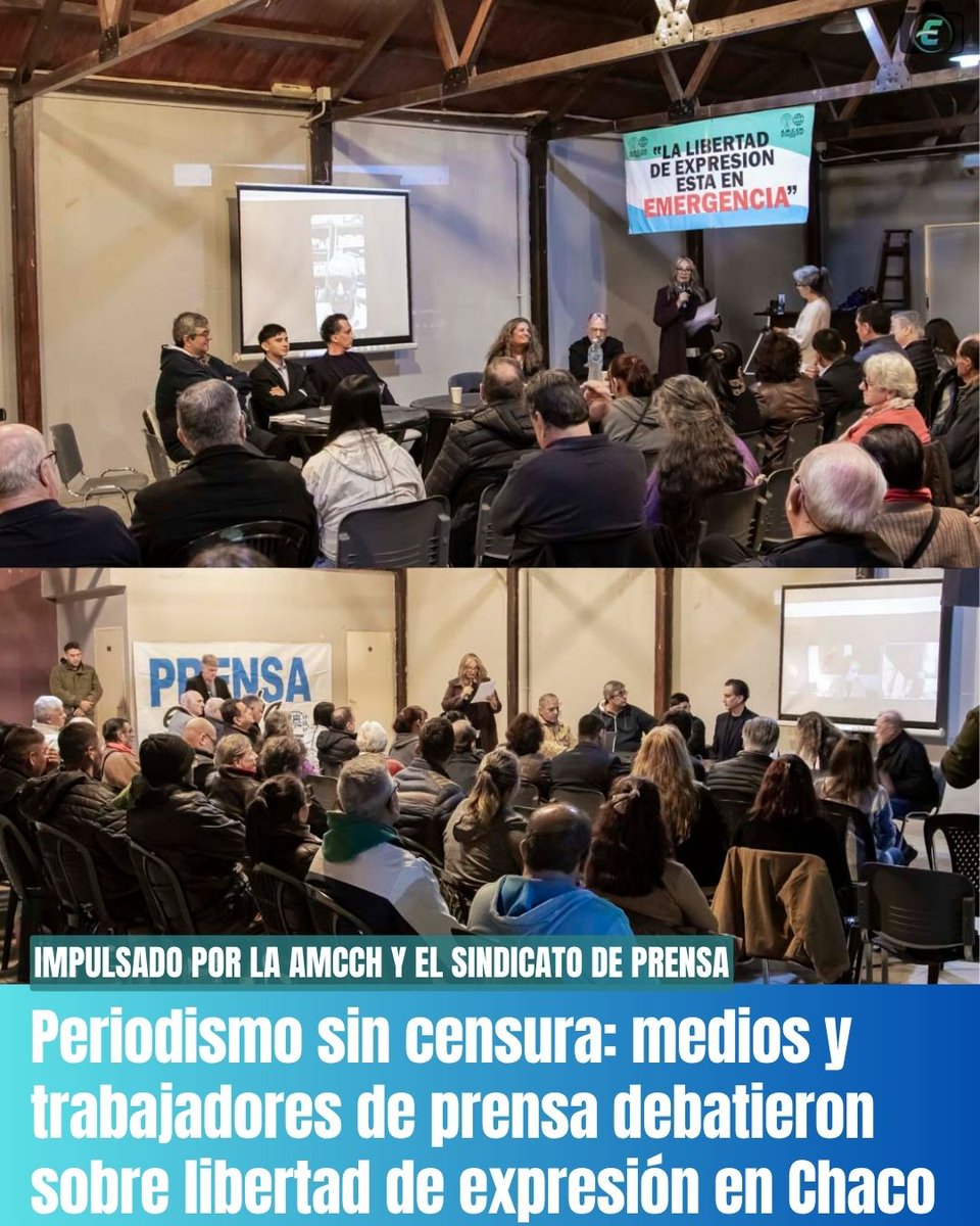 Eschaco's tweet photo. La Asociación de Medios de Comunicación del Chaco AMCCH y el Sindicato de Prensa del Chaco llevaron adelante este lunes 8 de junio el conversatorio “Hablemos Sin Censura”. 

Nota
https://t.co/hqC0p8rivF https://t.co/26Bze6Tqhu